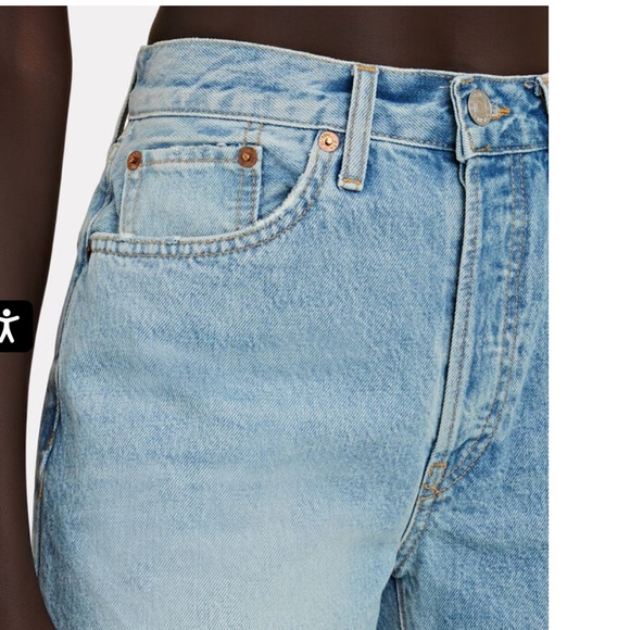 NWT Re/Done 90’s Comfy Organic Cotton Denim Jean Shorts Size 25 - Picture 6 of 15